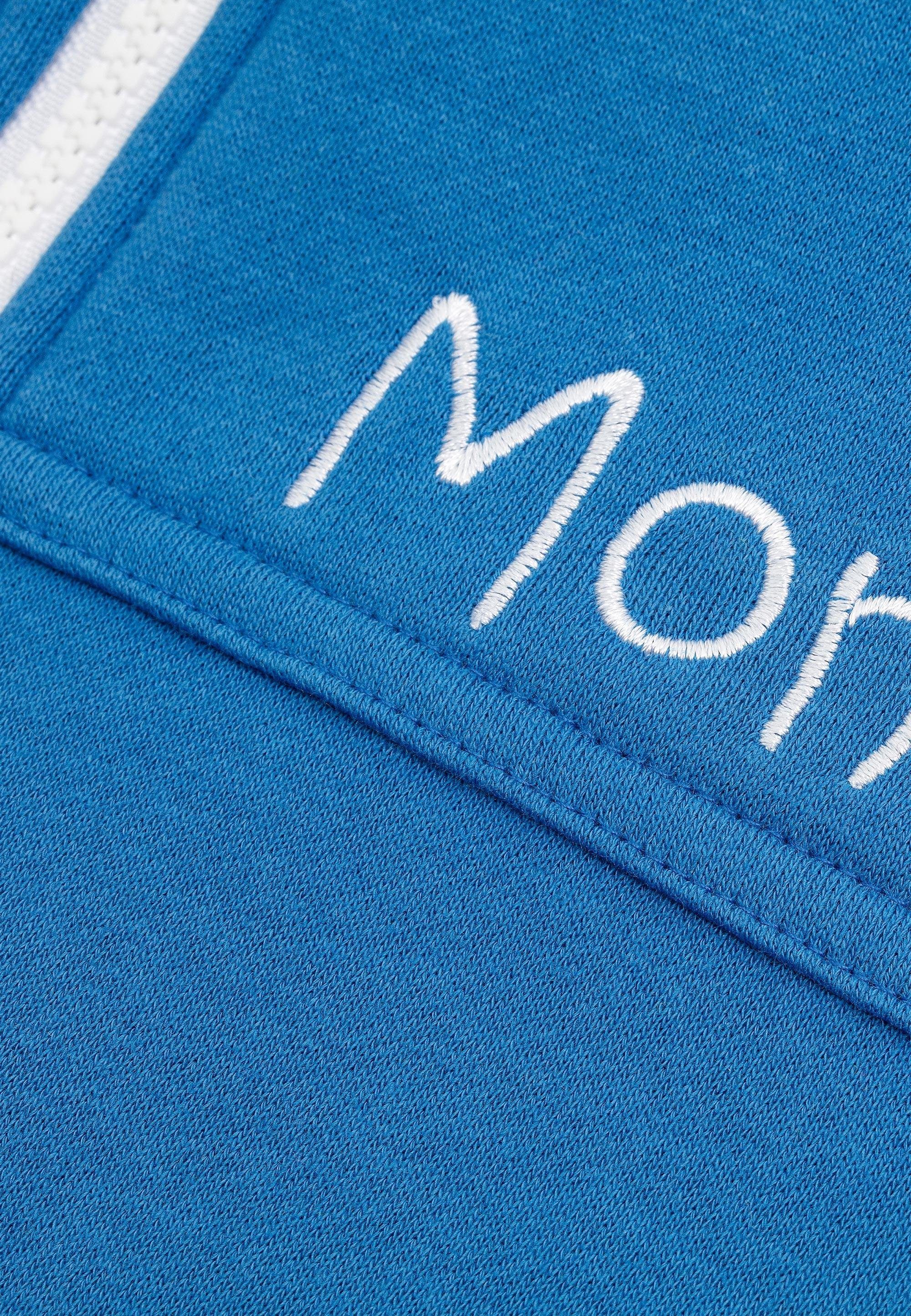 Moniz Jumpsuit aus kuschelig weichem Material blau-weiß