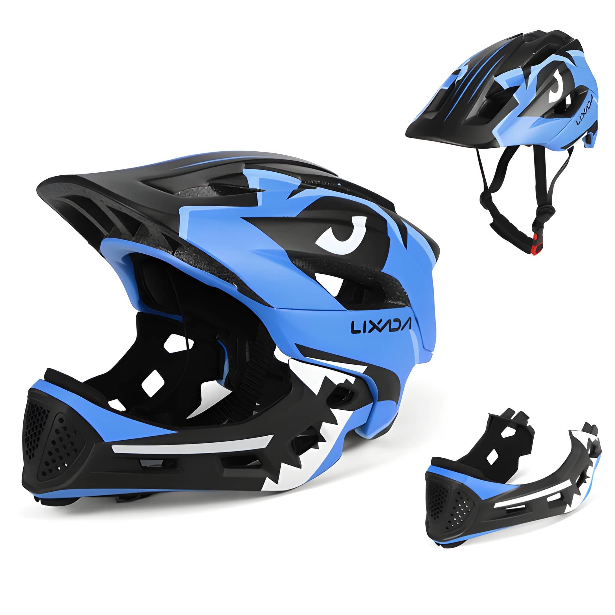 Lixada Kinderhelm Integralhelm Kinder Fahrradhelm Helm Radfahren Skateboarding, ab 2 Jahren, 13 Lüftungsschlitze, Mundschutz