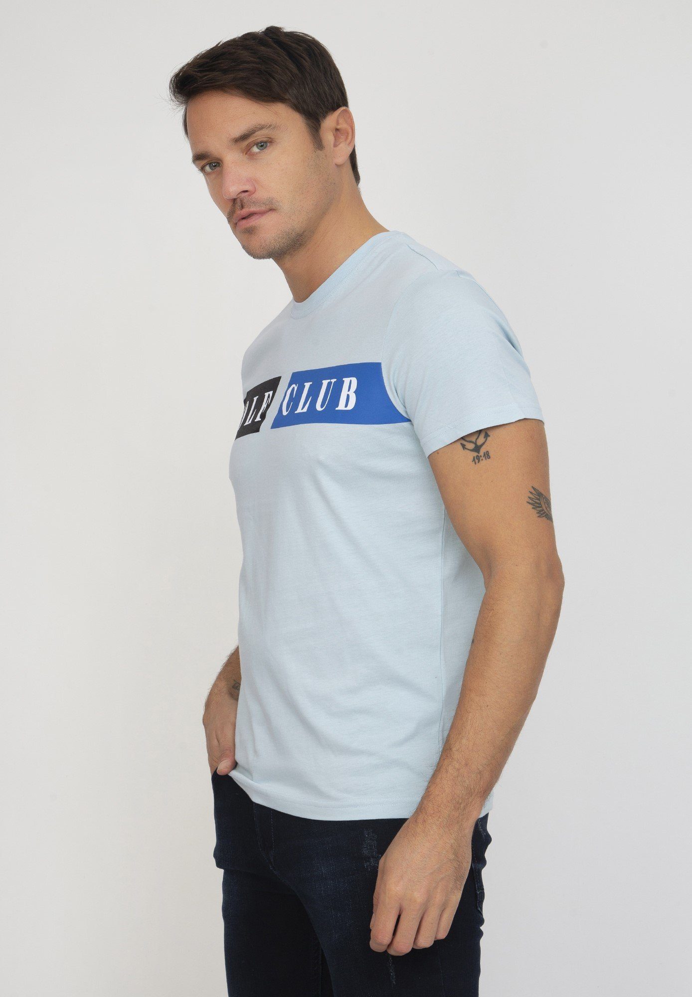 Raymond Tailor Sir Blue Luca T-Shirt Sky