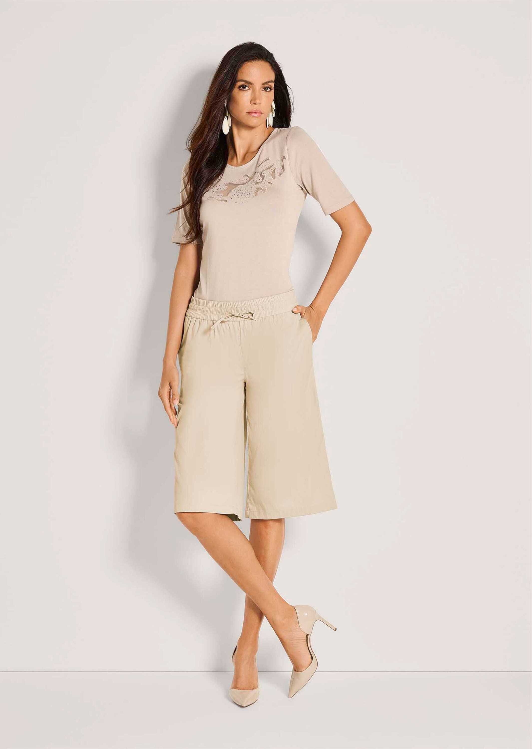 MADELEINE Shorts Sommerhose mit Schlupfbund Freizeithose mit Komfortbund mit Tunnelzug, Taschen und Knielänge