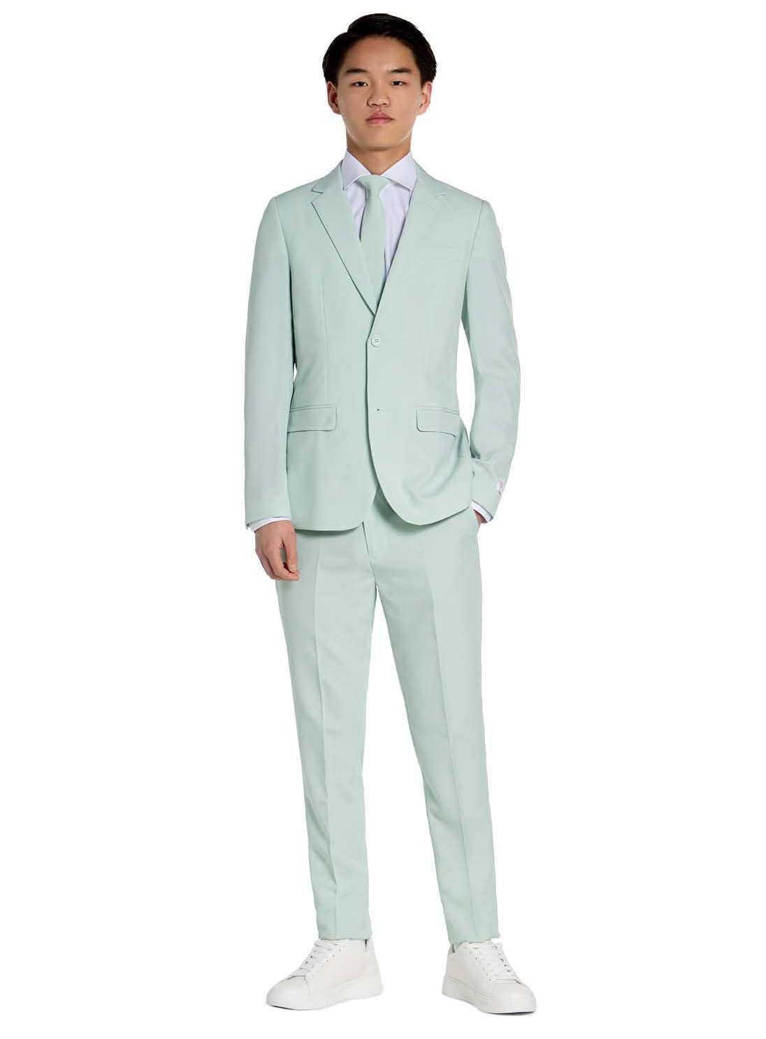 Opposuits Partyanzug Magic Mint Anzug für Jugendliche, Cooler als ein Pfefferminzeis!