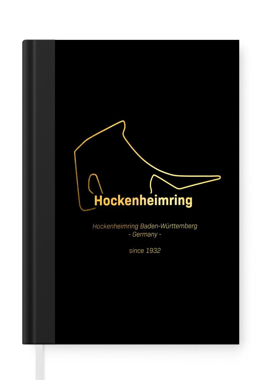 MuchoWow Notizbuch Deutschland - Formel 1 - Rennstrecke, Journal, Merkzettel, Tagebuch, Notizheft, A5, 98 Seiten, Haushaltsbuch