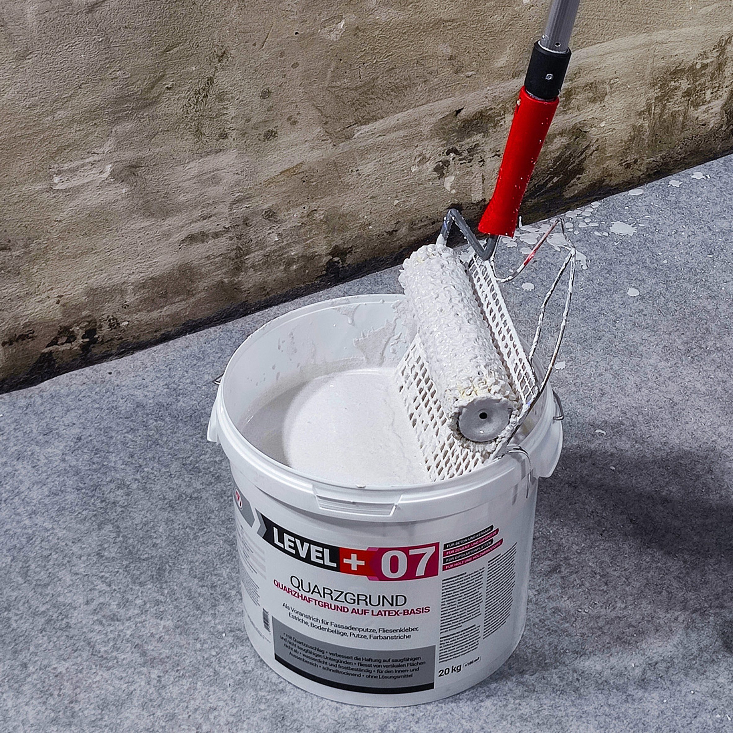 Level+ Haftgrund Quarzgrund Grundierung Putzhaftgrund Holz OSB 50KG