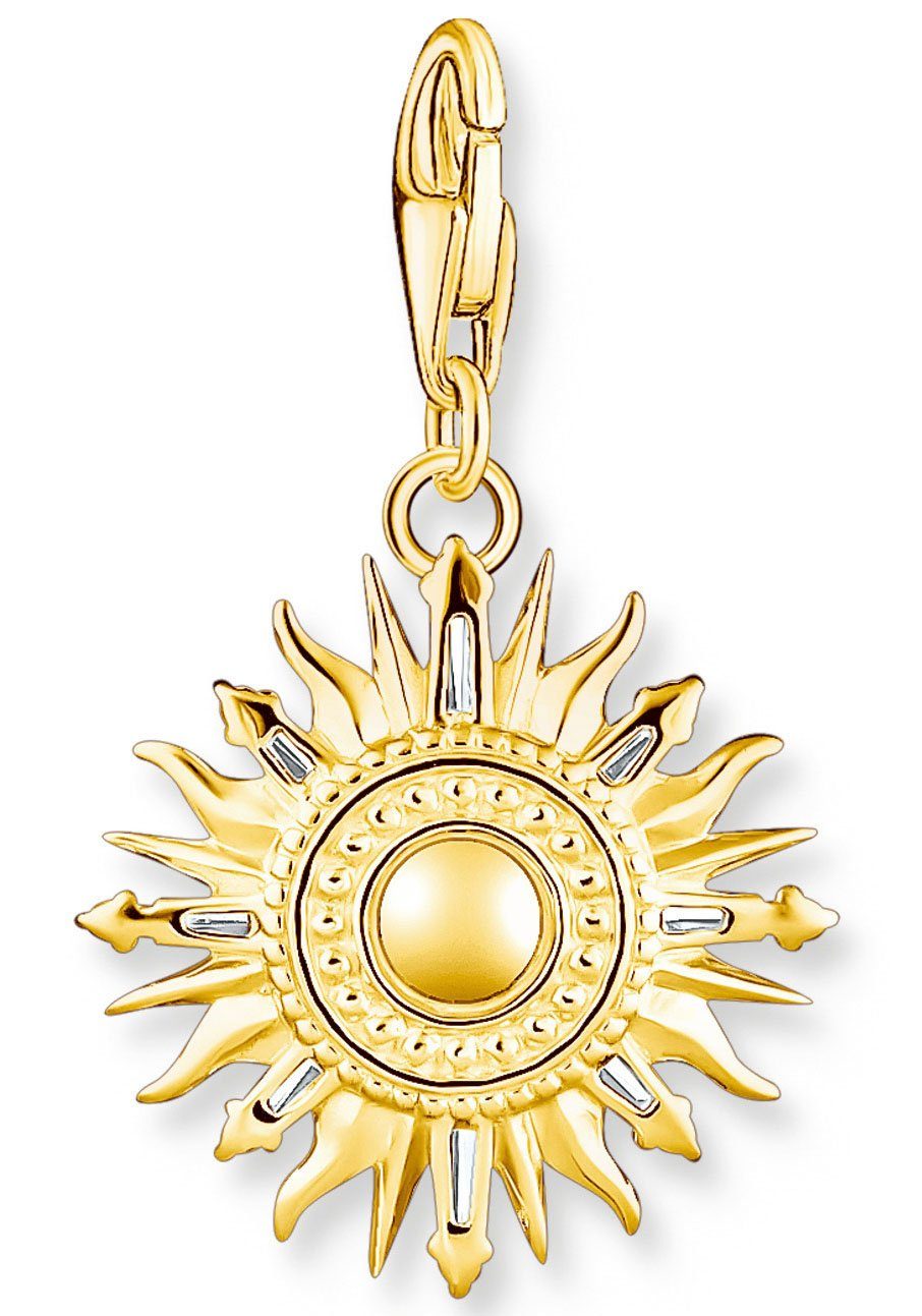 THOMAS SABO Charm-Einhänger Sonne, mit Glas-Keramik Stein
