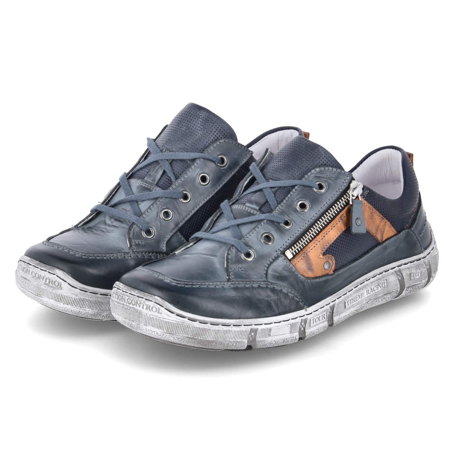 KRISBUT Krisbut 5707-3 Herren Glattleder blau Schnürschuh günstig online kaufen