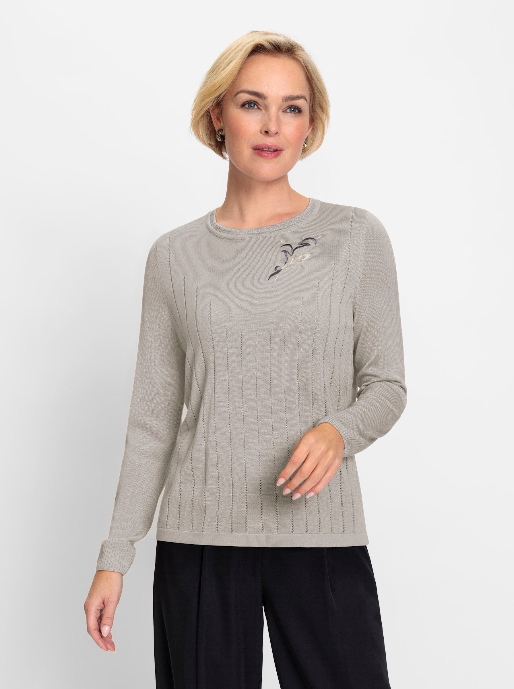 Strickpullover Langarm-Pullover