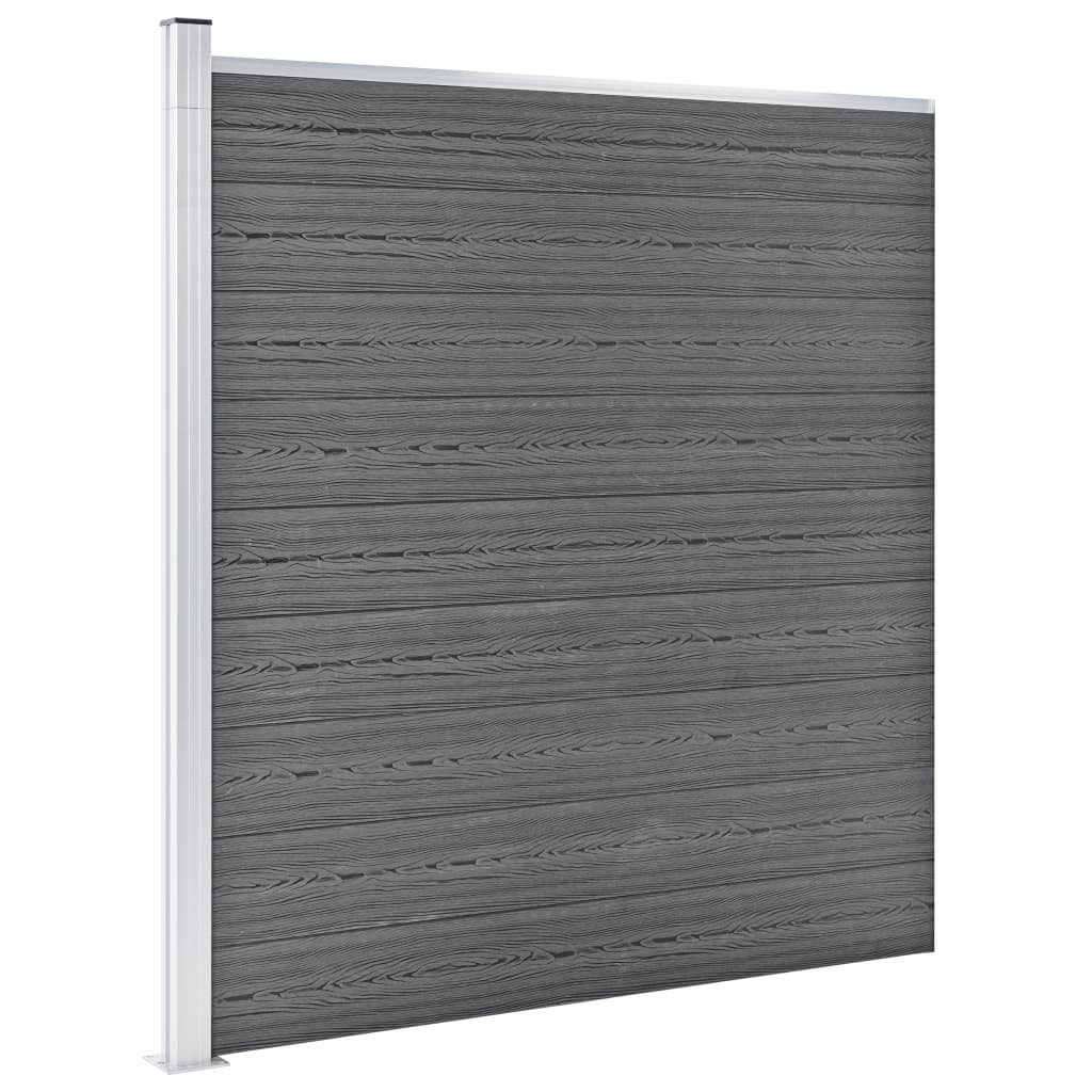 Thumbnail - vidaXL Gartentor Gartenzaun WPC 353186 cm Grau