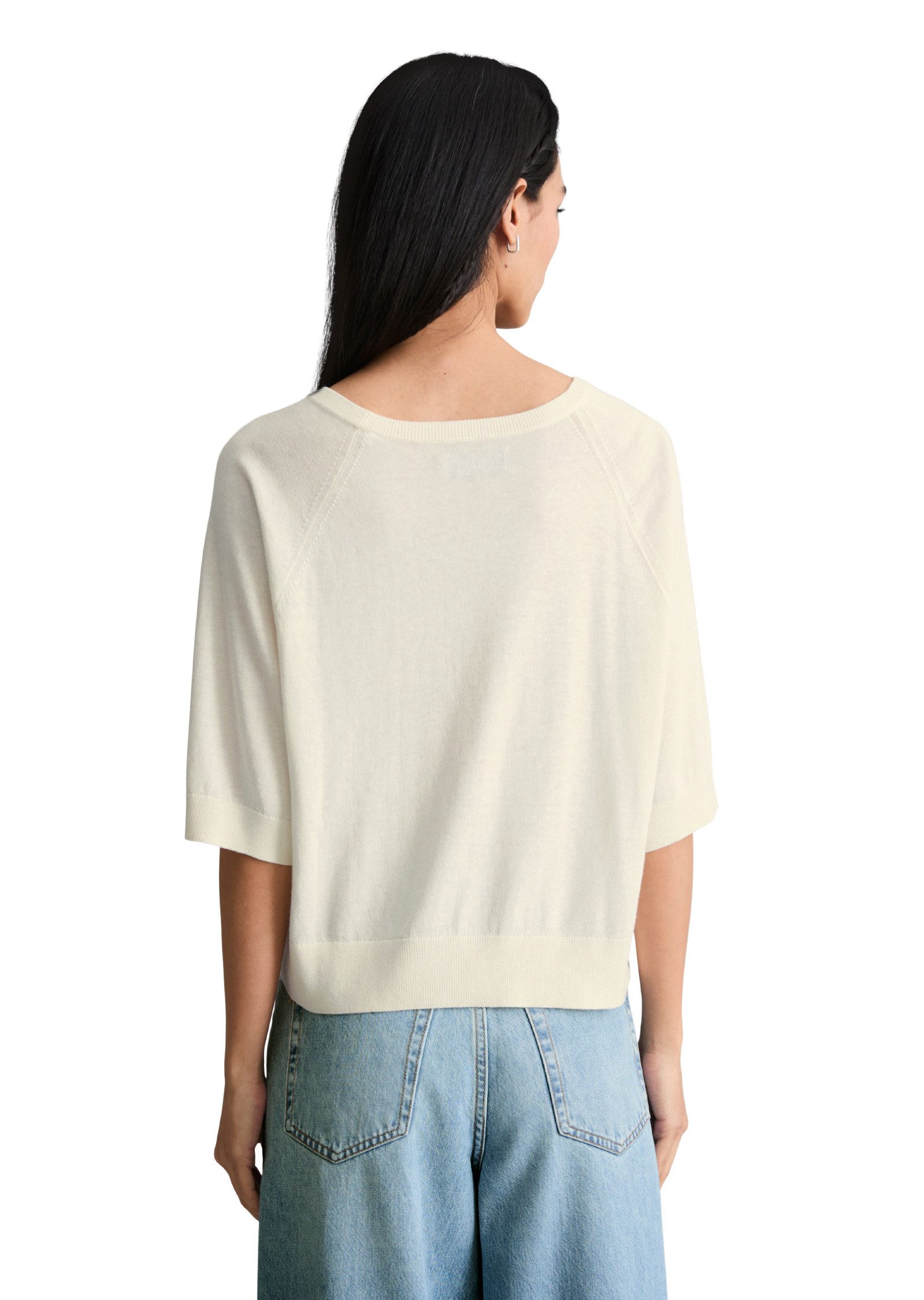 Marc O'Polo DENIM Strickpullover aus weichem Organic-Cotton-Modal-Mix