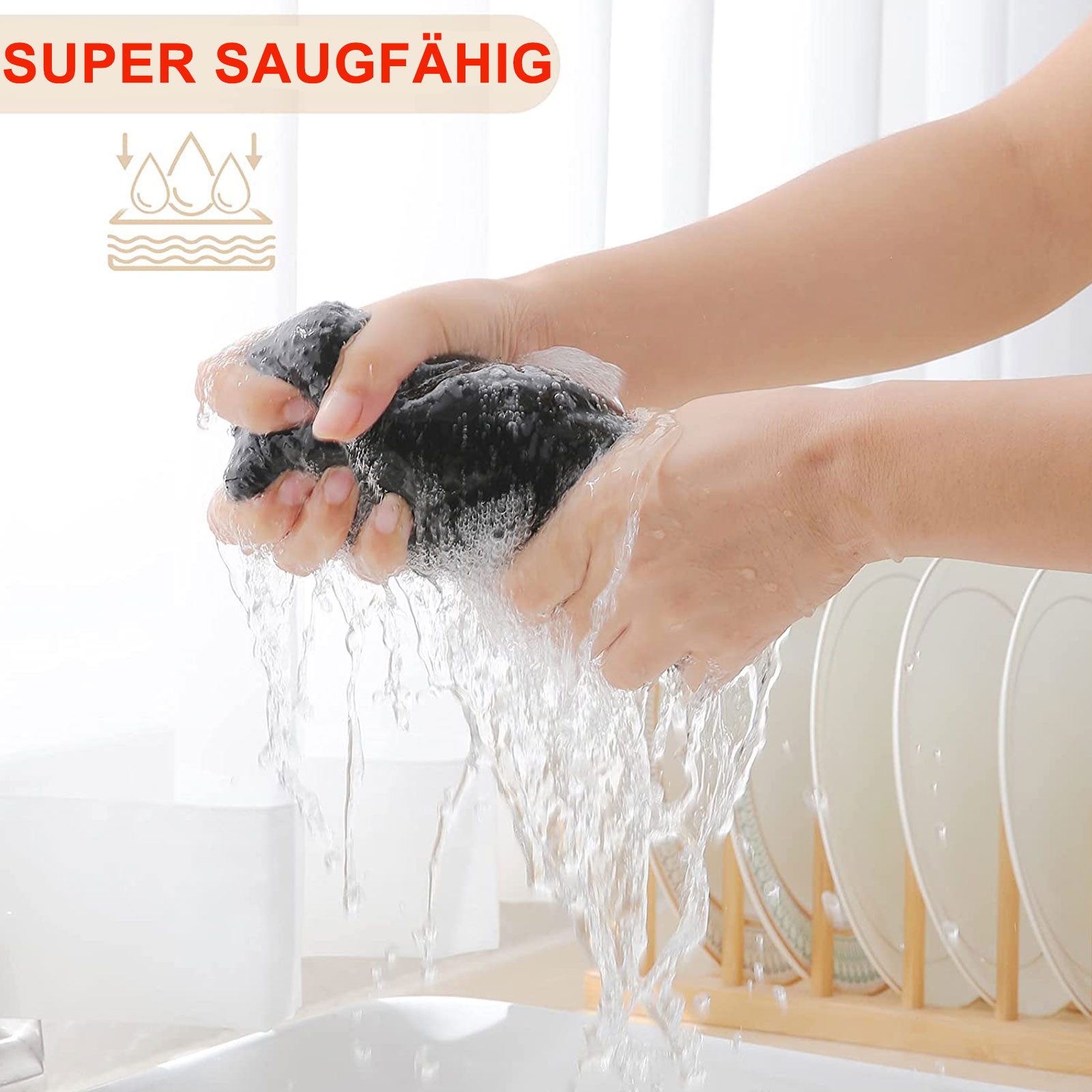 STILVORA Geschirrtuch 6-teiliges Küchentuch Set Mit Schlaufe 100% Baumwolle günstig online kaufen