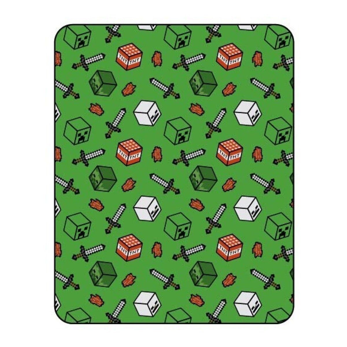 Wohndecke Minecraft Fleecedecke Flanell Kuschelige Wärme 150x110cm, Minecra günstig online kaufen