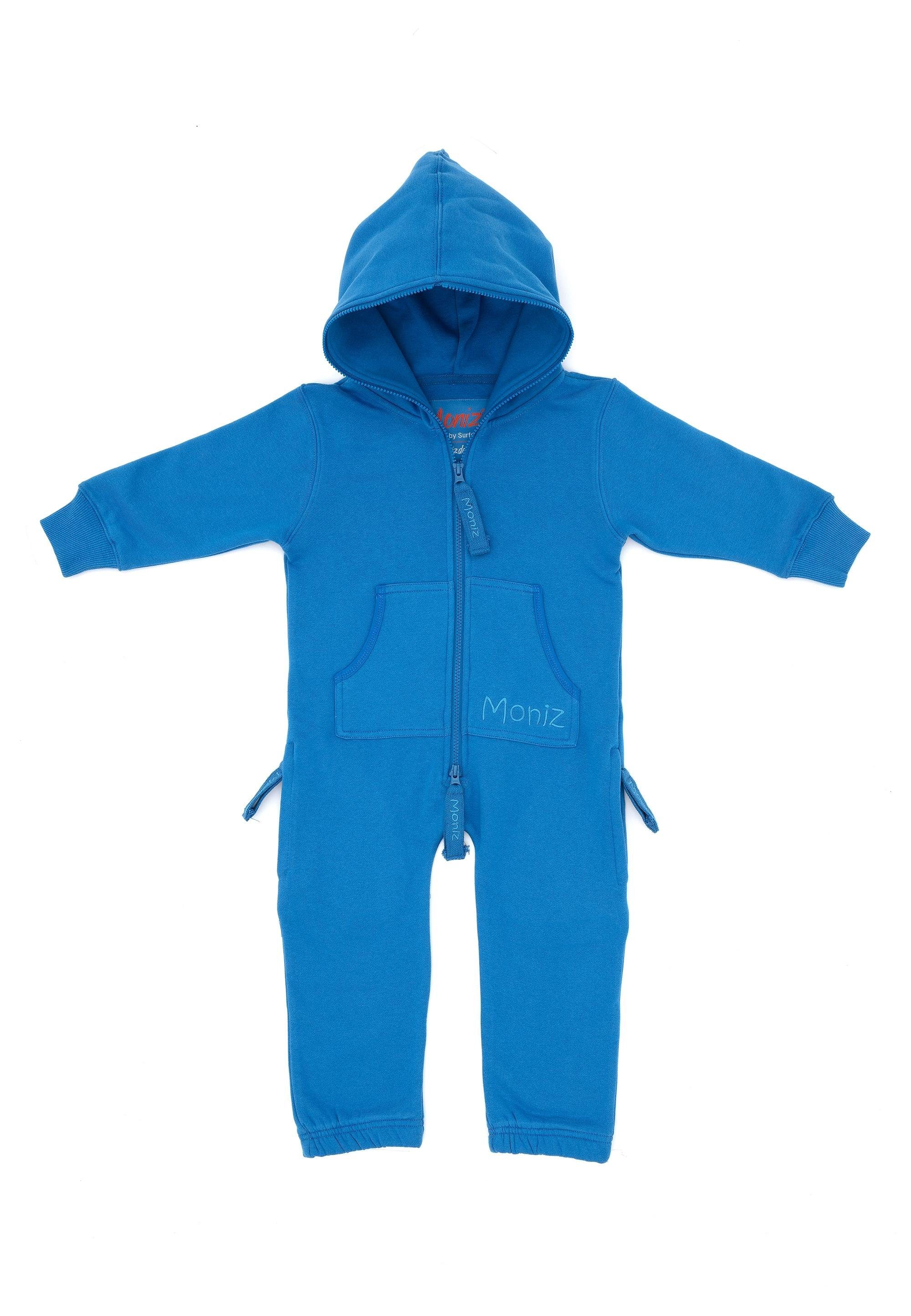 Moniz Jumpsuit aus weichem blau-blau kuschelig Material