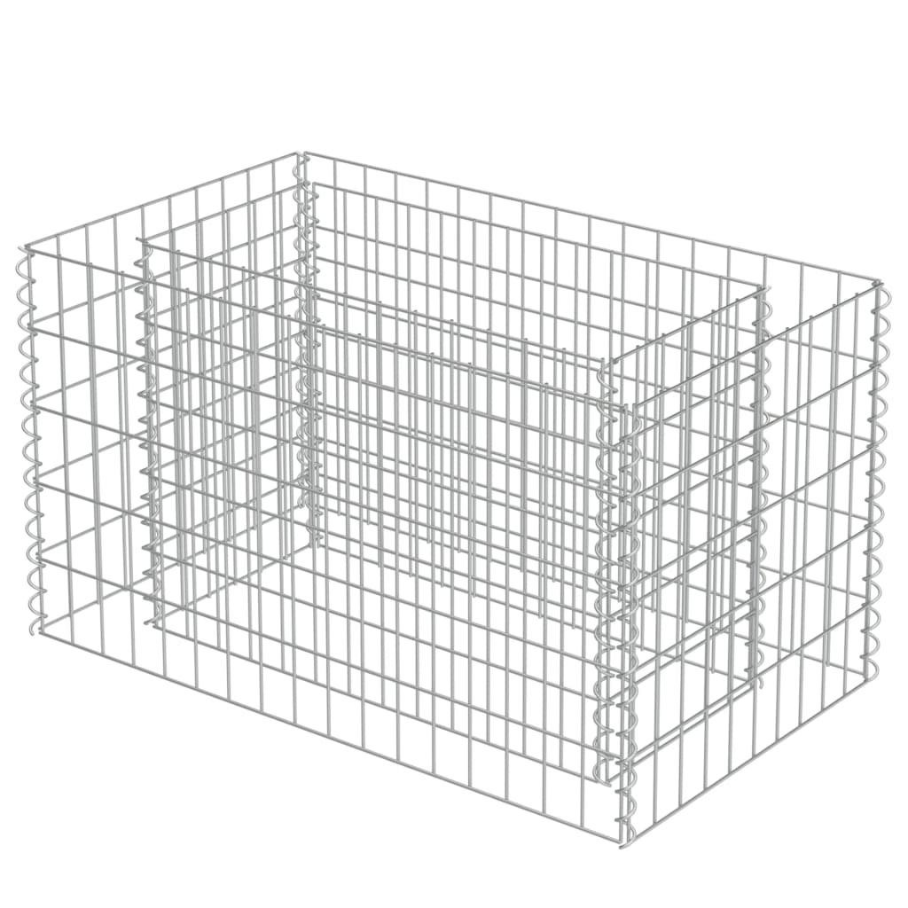 vidaXL Hochbeet Gabionen-Hochbeet Verzinkter Stahl 90×50×50 günstig online kaufen