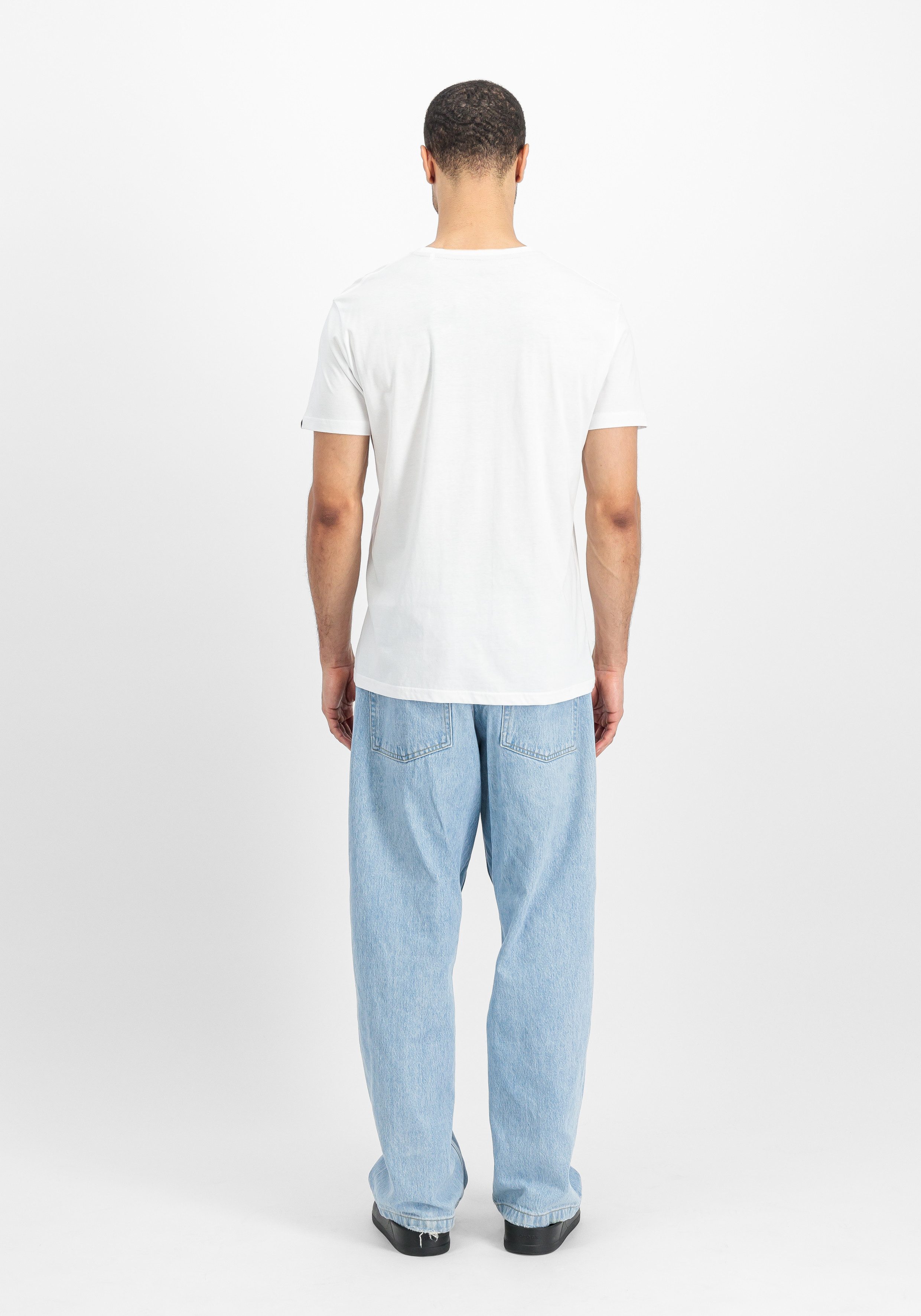 Alpha Industries Rundhalsshirt Label T 2 Pack (Packung, 2-tlg., 2er-Pack)