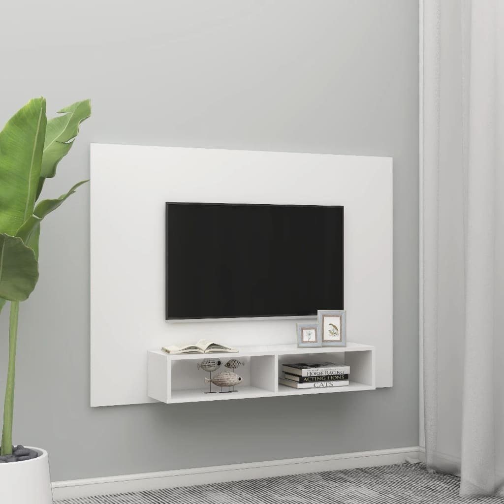 möbelando TV-Wand 3008161, (LxBxH: 135x23,5x90 cm), in Weiß