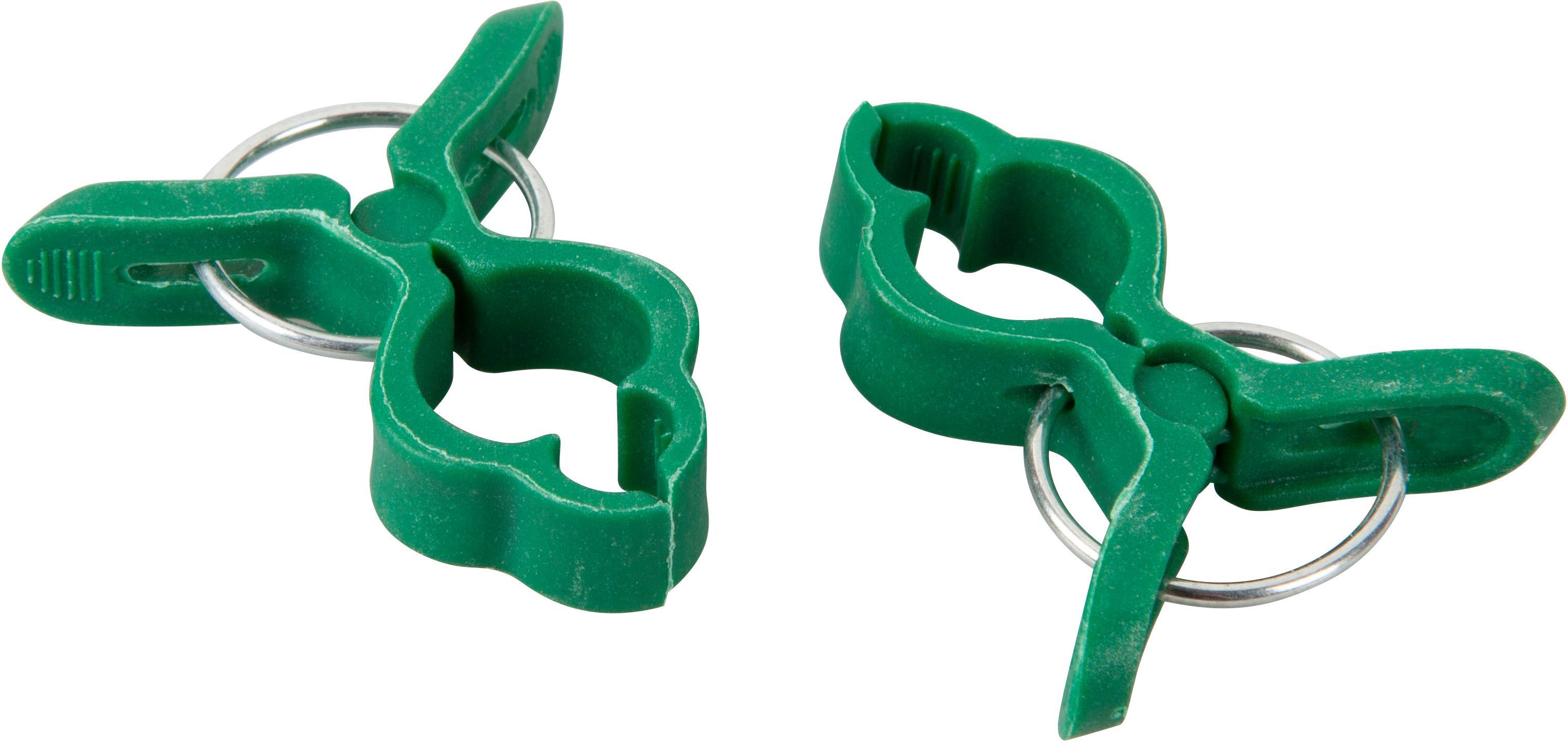 Windhager Rankhilfe Pflanzenclips Mini zum befestigen von Ästen, Pflanzklammern 15 Stk. Packung, 15 St., Pflanzenhalter, grün