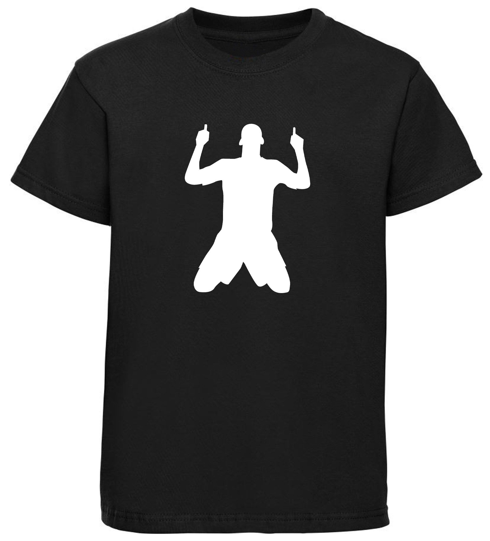 T-Shirt Kinder Fussball Print Shirt - Jubelnder Fussballer
