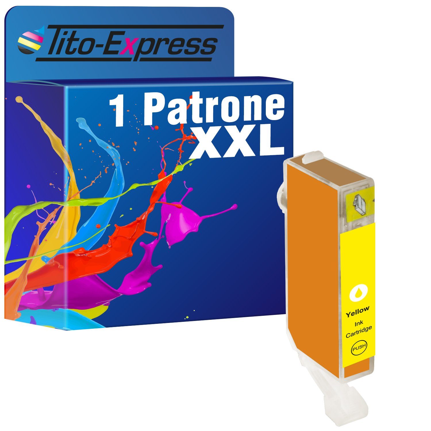 Tito-Express ersetzt Canon PGI-5 CLI-8 PGI5 CLI8 Yellow Tintenpatrone (für Pixma IP3300 IP3500 IP4200X IP4300 IP4500 IP4500X IP5200R IP5300)