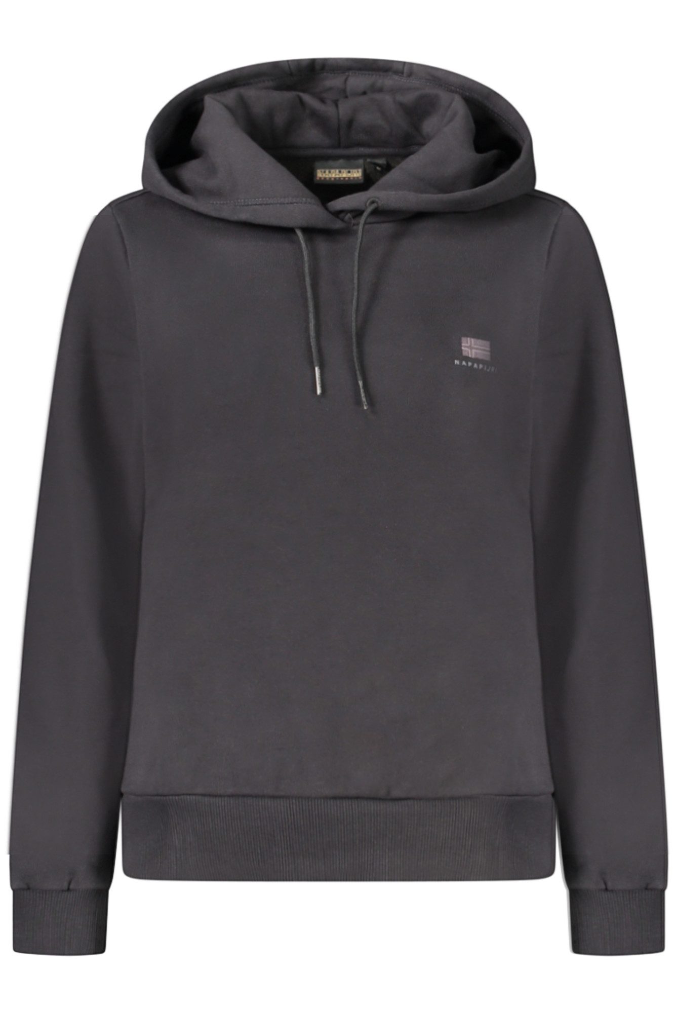 Napapijri Sweatshirt Damen Hoodie Schwarz: Gefütterter Pullover mit