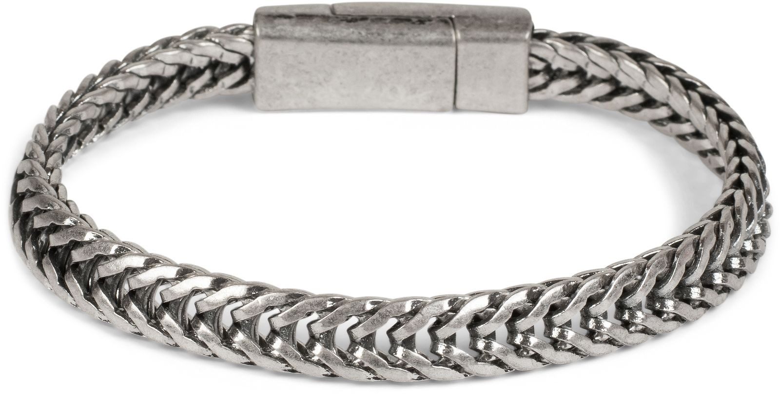 styleBREAKER Armkette Armband Zopfkette mit Magnetverschluss (1-tlg)