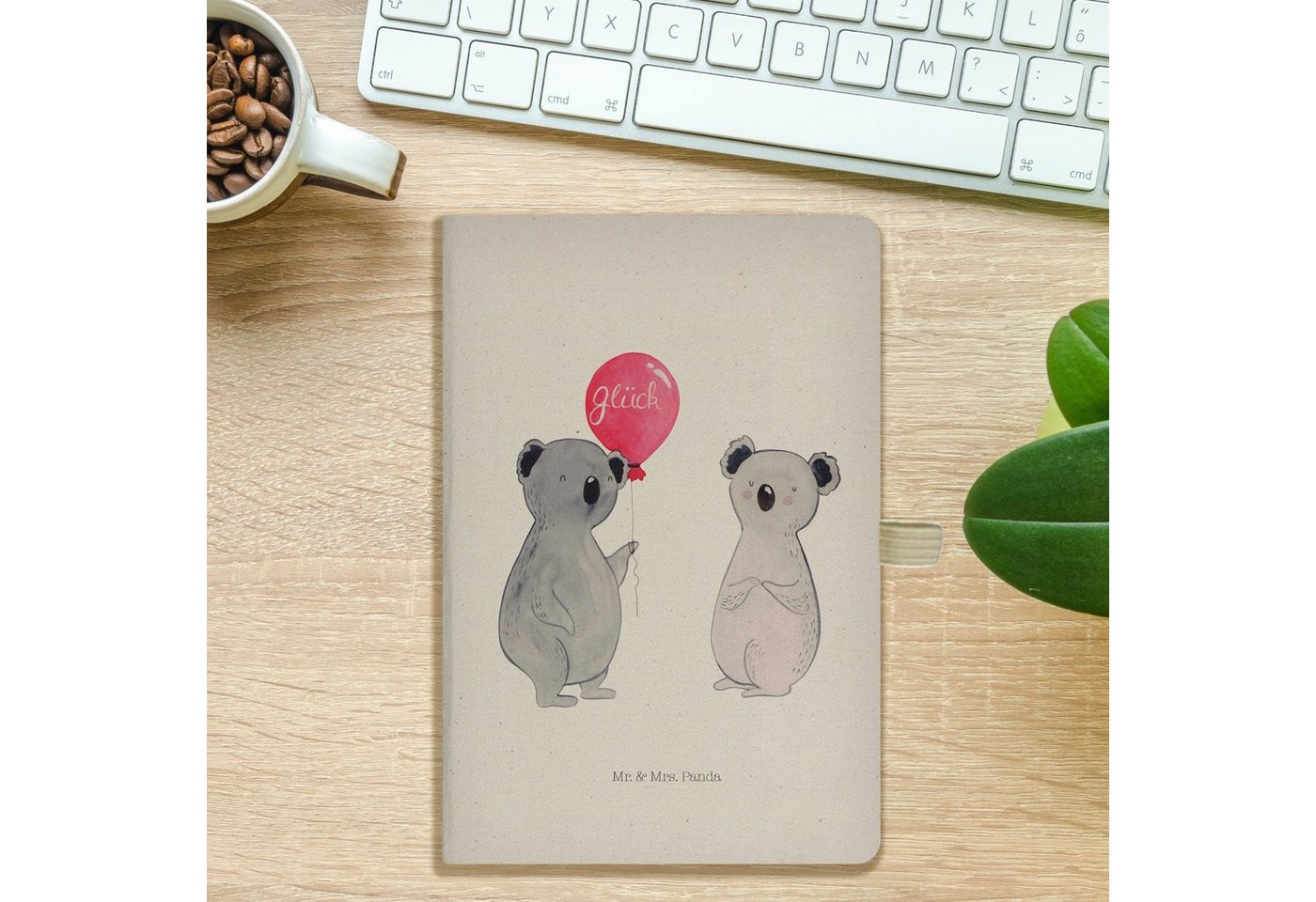 Thumbnail - Mr. & Mrs. Panda Notizbuch Koala Luftballon - Transparent - Geschenk, Notizheft, Party, Tagebuch Mr. & Mrs. Panda, Umwel...