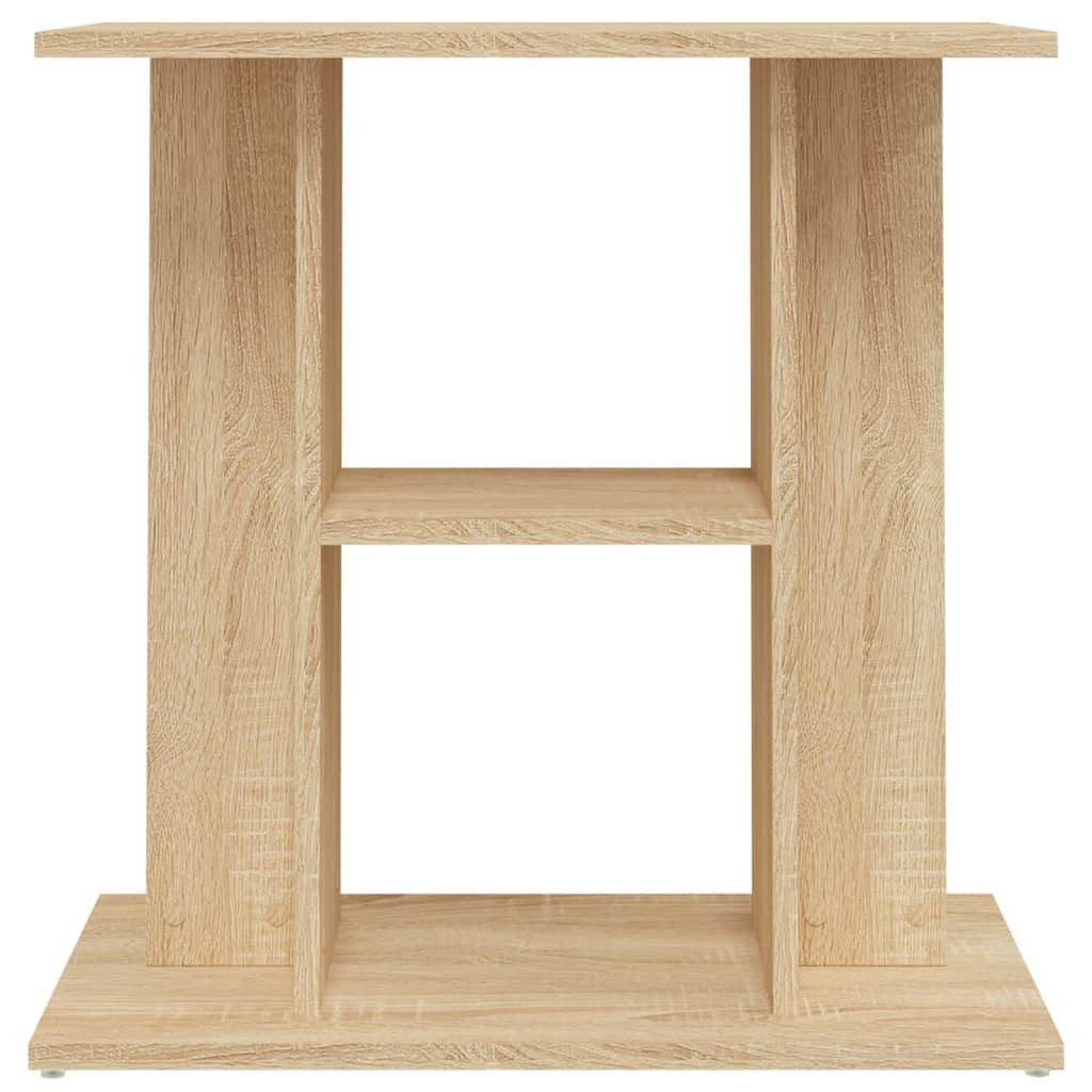 furnicato Aquariumunterschrank Aquariumständer 60x30x60 cm Sonoma-Eiche Aquariumschrank mit 3 Ablagen und praktischem Stauraum für Zubehör