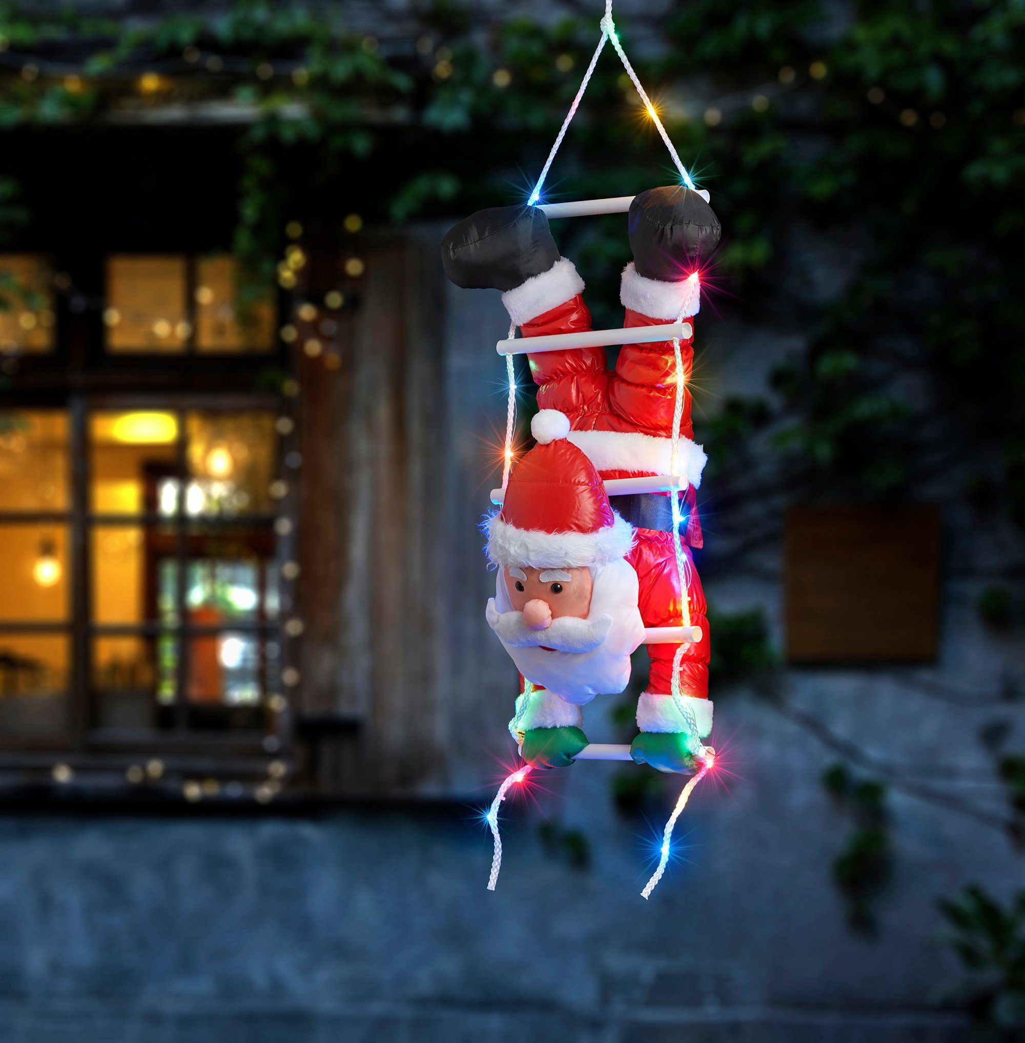 BONETTI LED Dekofigur »Weihnachtsmann kopfüber«, mit 30 bunten LEDs online  kaufen | OTTO