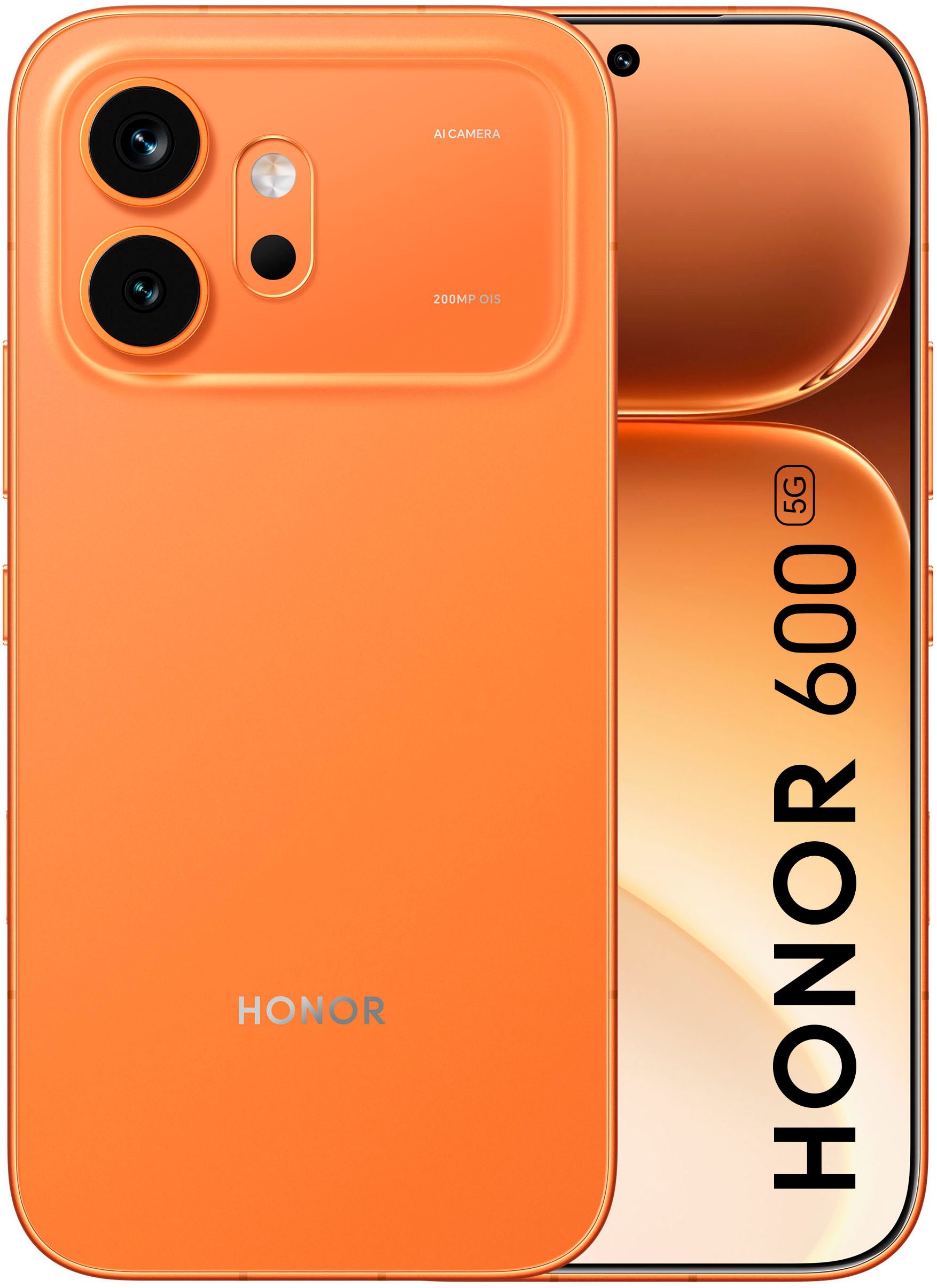 Honor 600 8+256GB Smartphone (16,69 cm/6,57 Zoll, 256 GB Speicherplatz, 200 MP Kamera)