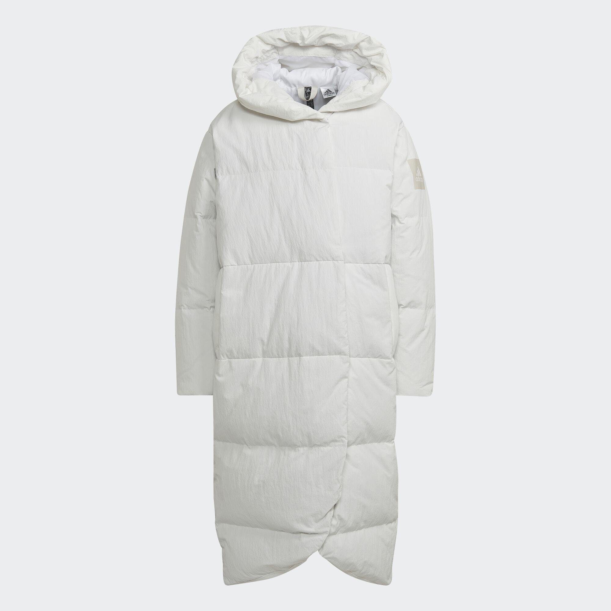 Winterjacke Sportswear adidas White BIG DAUNENMANTEL BAFFLE