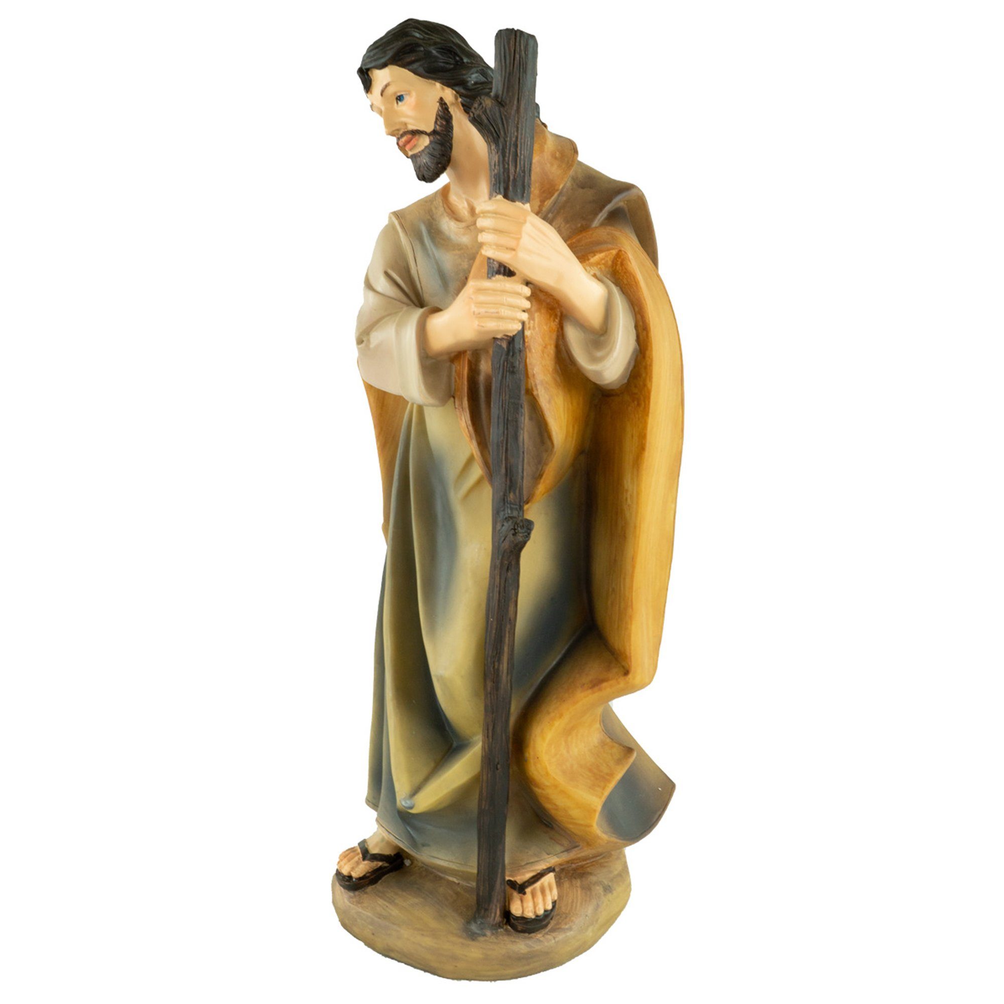 dekoprojekt Krippenfigur Krippenfiguren Heilige Familie 4-tlg. (4 St., 4-tlg), handbemalte Krippenfiguren