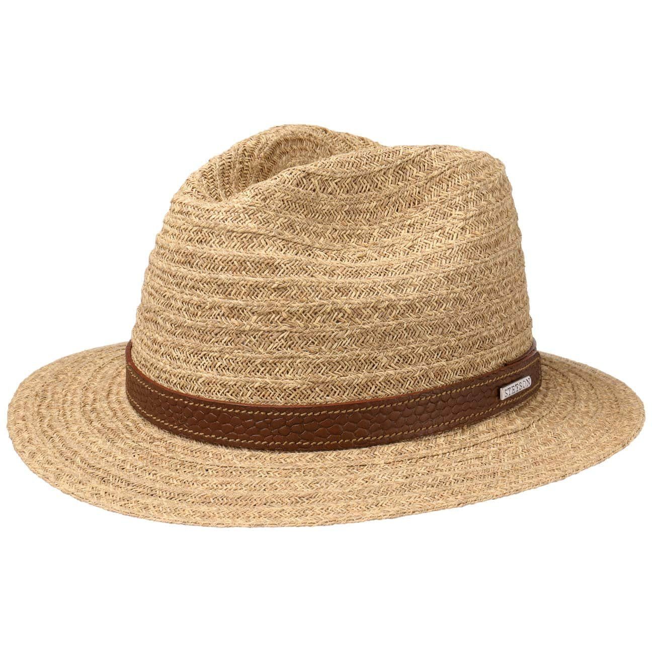 mit Sonnenhut Lederband Strohhut Stetson (1-St)