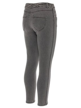 Christian Materne Skinny-fit-Jeans Denim-Hose koerpernah mit Galonstreifen