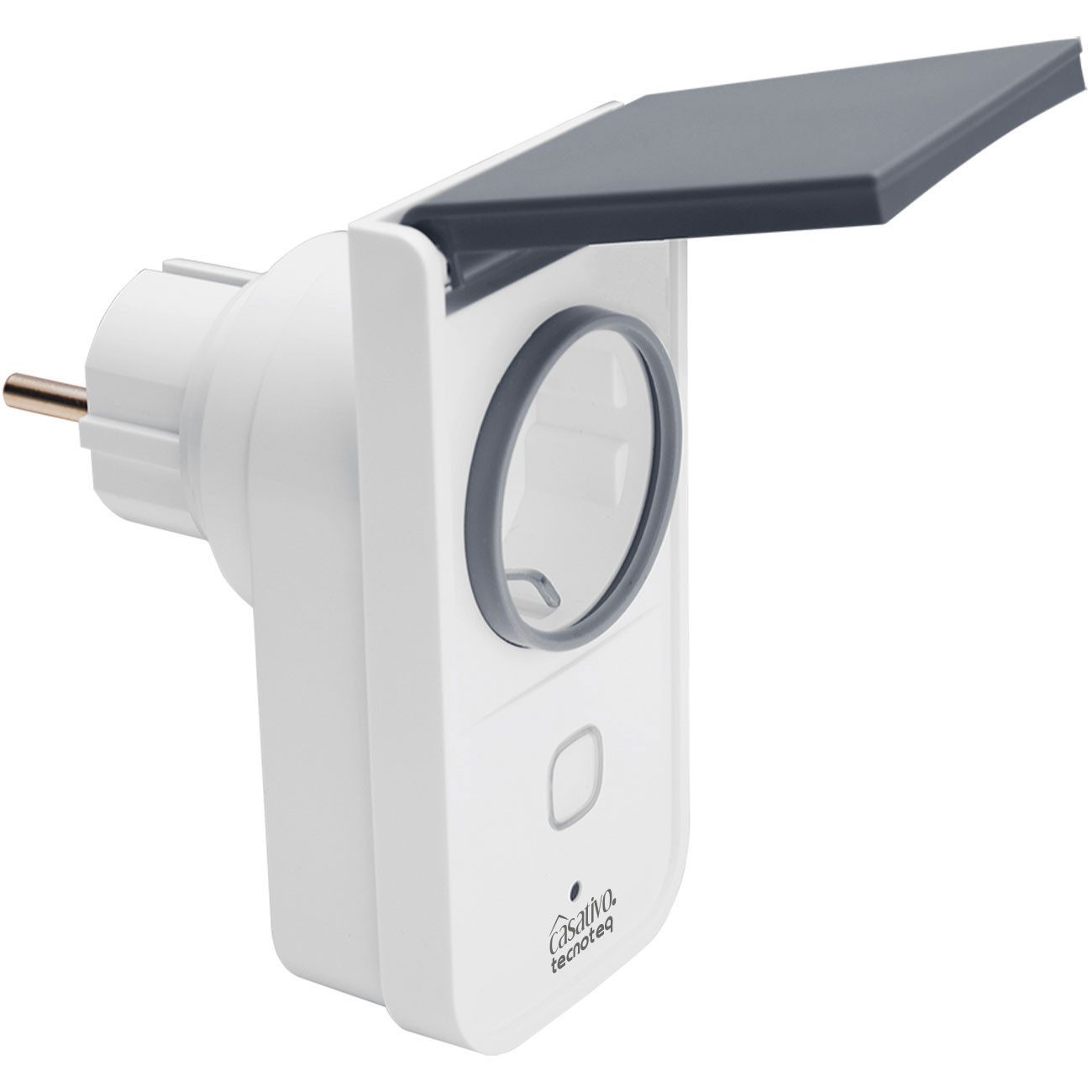 Casativo WLAN-Steckdose Smarte WLAN Outdoor-Steckdose IP44, Wetterfeste Garten-Steckdose, 1-St., 1er/2er/3er-Set, IP44, Stromzähler, Timer & Alexa/Google Home