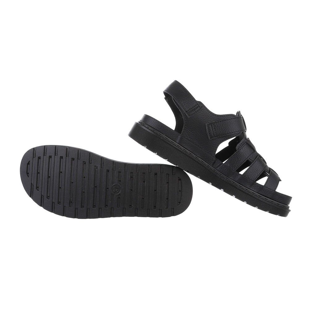 Ital-Design Damen Freizeit Plateausandaletten Flach Plateausandaletten günstig online kaufen