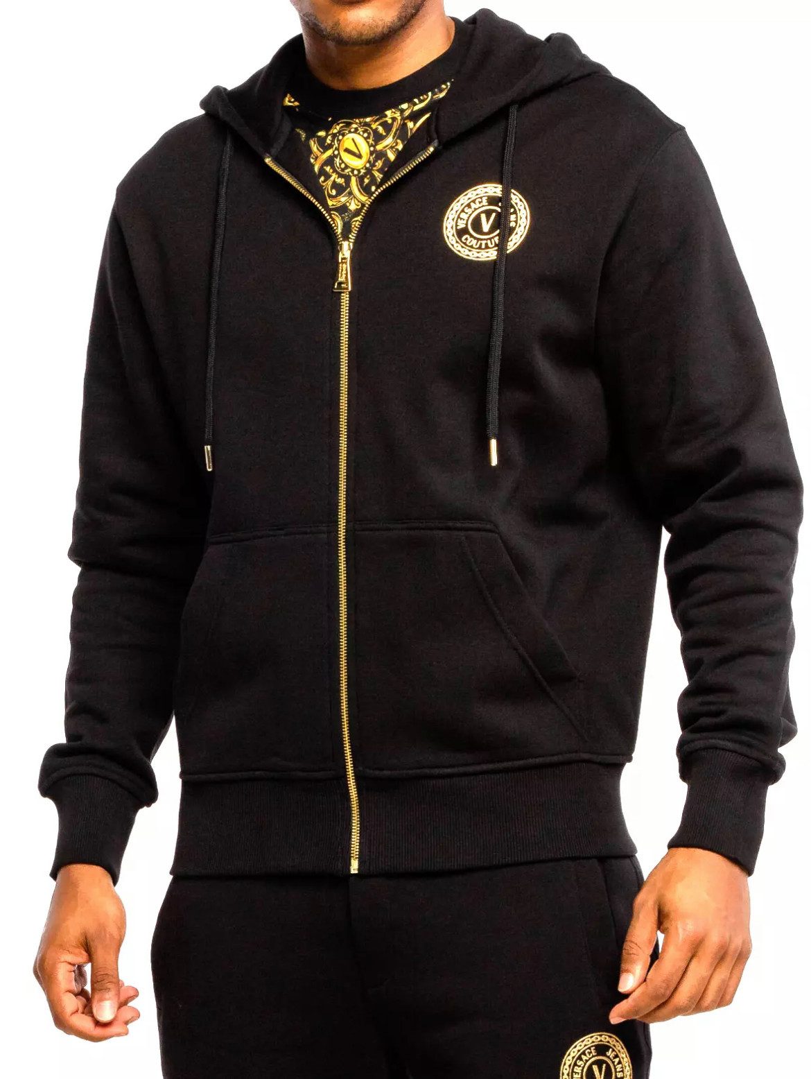 Versace Jeans Couture Kapuzensweatshirt Zip Hoodie günstig online kaufen