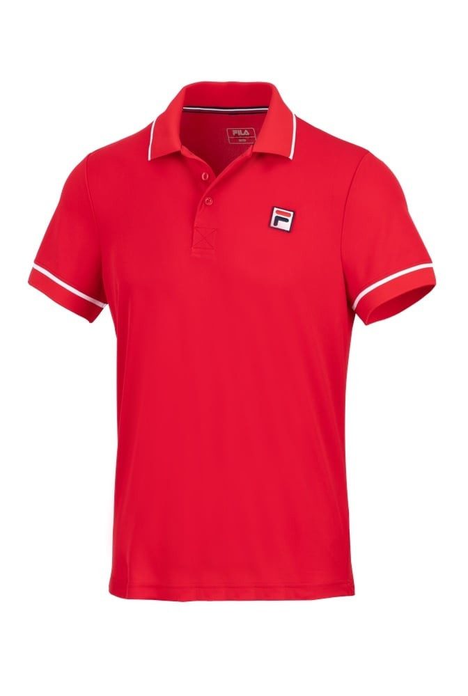 Fila Poloshirt New Court (100% Polyester) rot Herren