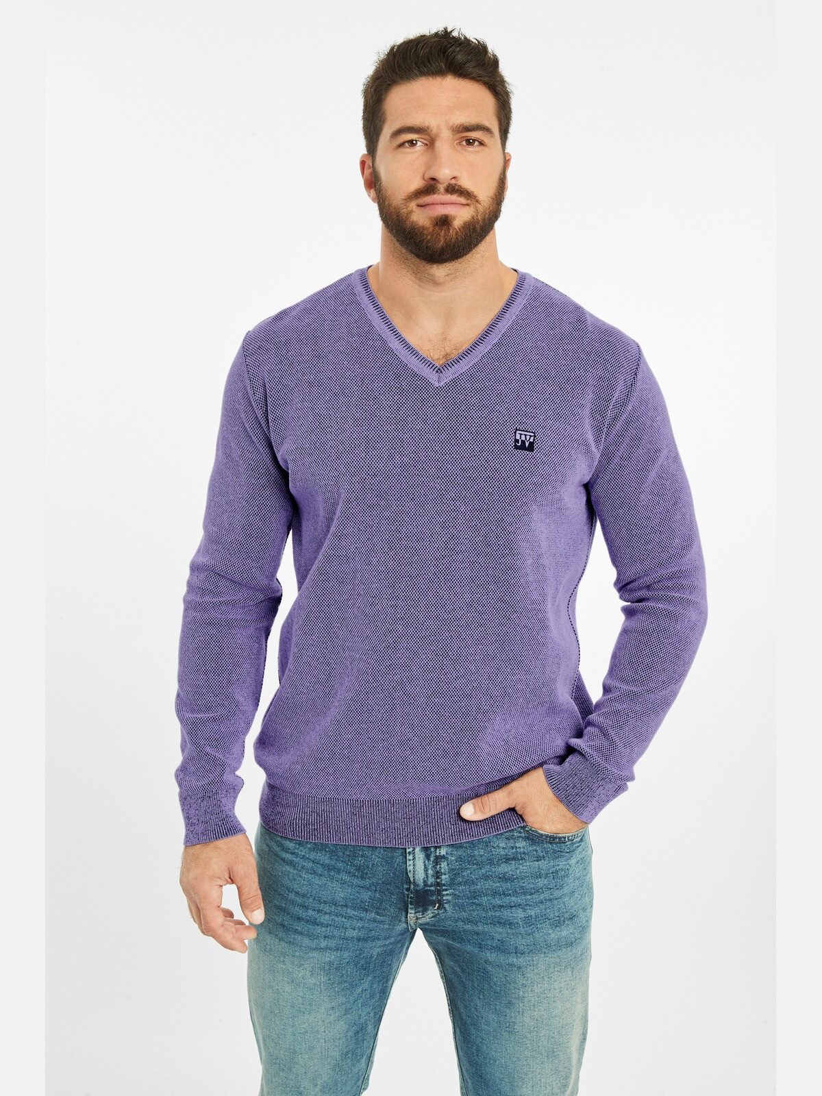 Jan Vanderstorm Strickpullover KEIMO mit kernigem günstig online kaufen