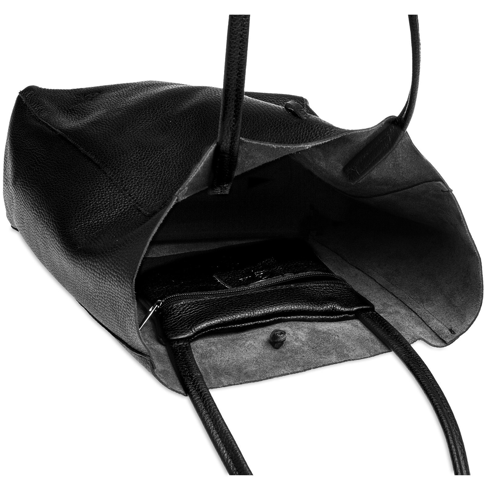 Caspar Schultertasche - Großer Damen Leder Shopper Tasche - CLASSIC LINE - günstig online kaufen