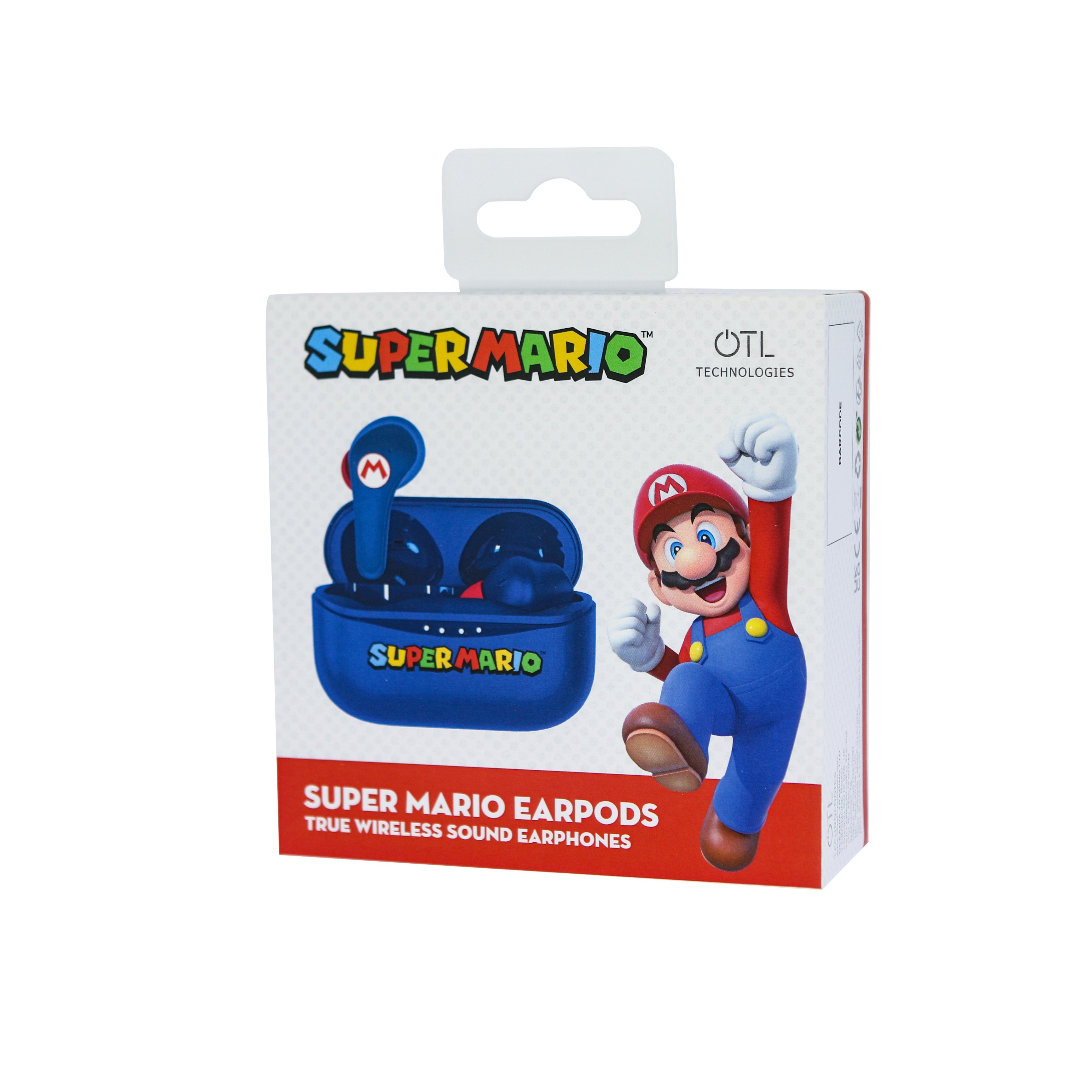 Rot kabellos, Mario OTL Ladebox, Blau Bluetooth Bluetooth-Kopfhörer Super mit V5.0, Kopfhörer,