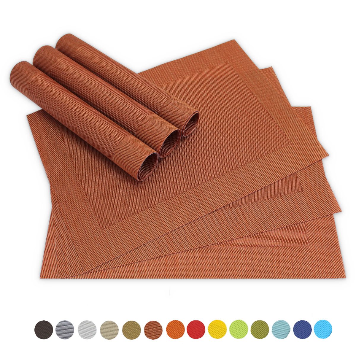 matches21 HOME & HOBBY Platzset Tischsets BORDA 6er Set Kupferfarben als Ti günstig online kaufen