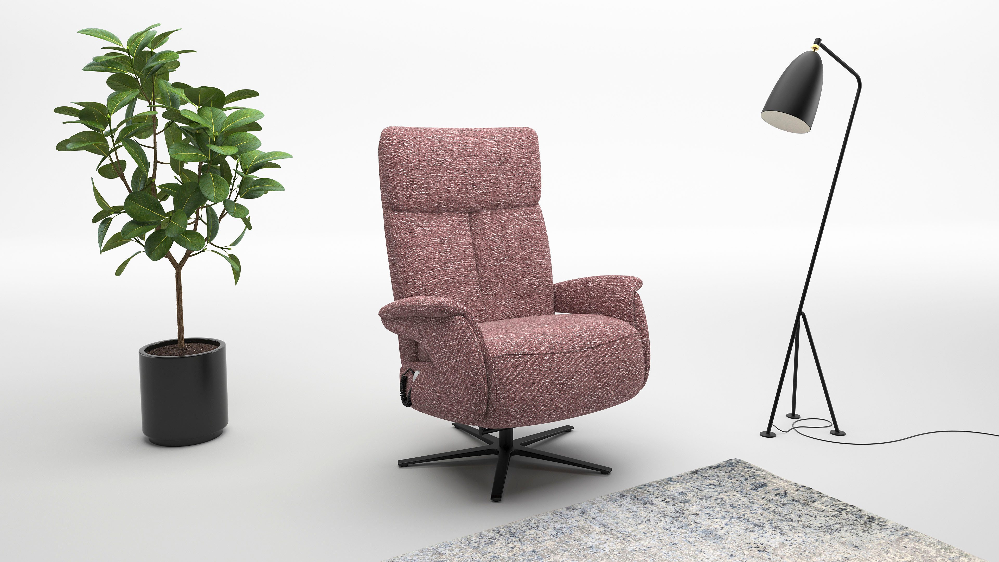 sit&more TV-Sessel Triple Seven Xtra large, bis 200kg belastbar, mit Herz-Waage Funktion, inkl. Kopfteil- & Drehfunktion, wahlweise mit …