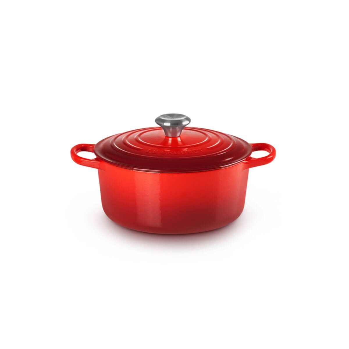 LE CREUSET Bräter 24 cm Signature Bräter kirschrot rund