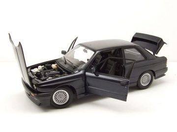 Minichamps Modellauto BMW M3 E30 1987 dunkelblau metallic Modellauto 1:18 Minichamps, Maßstab 1:18