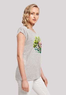 F4NT4STIC T-Shirt Baum mit Blumen Print