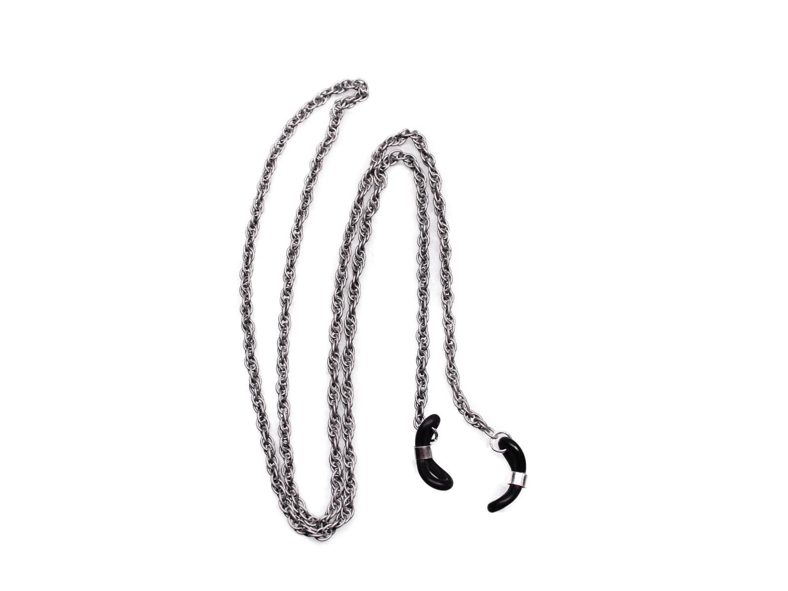 Brillenetui Brillenband aus Metall in Silber Nr. 34