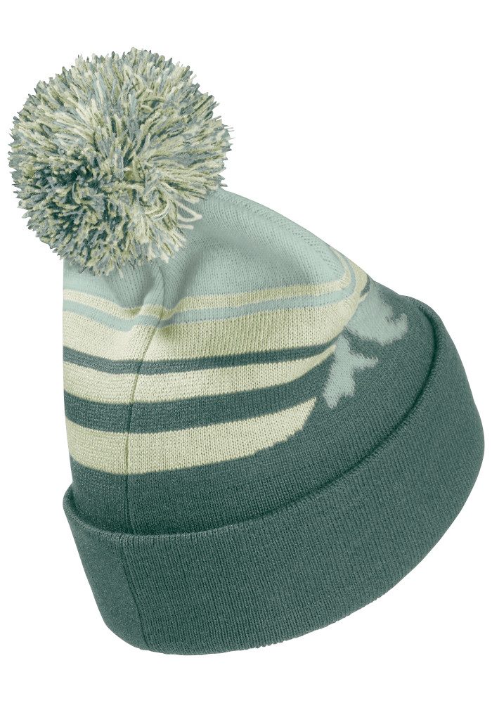 Jack Wolfskin Bommelmütze STRIPY POMPOM BEANIE K Bommelmütze für Kinder, warm, bequem