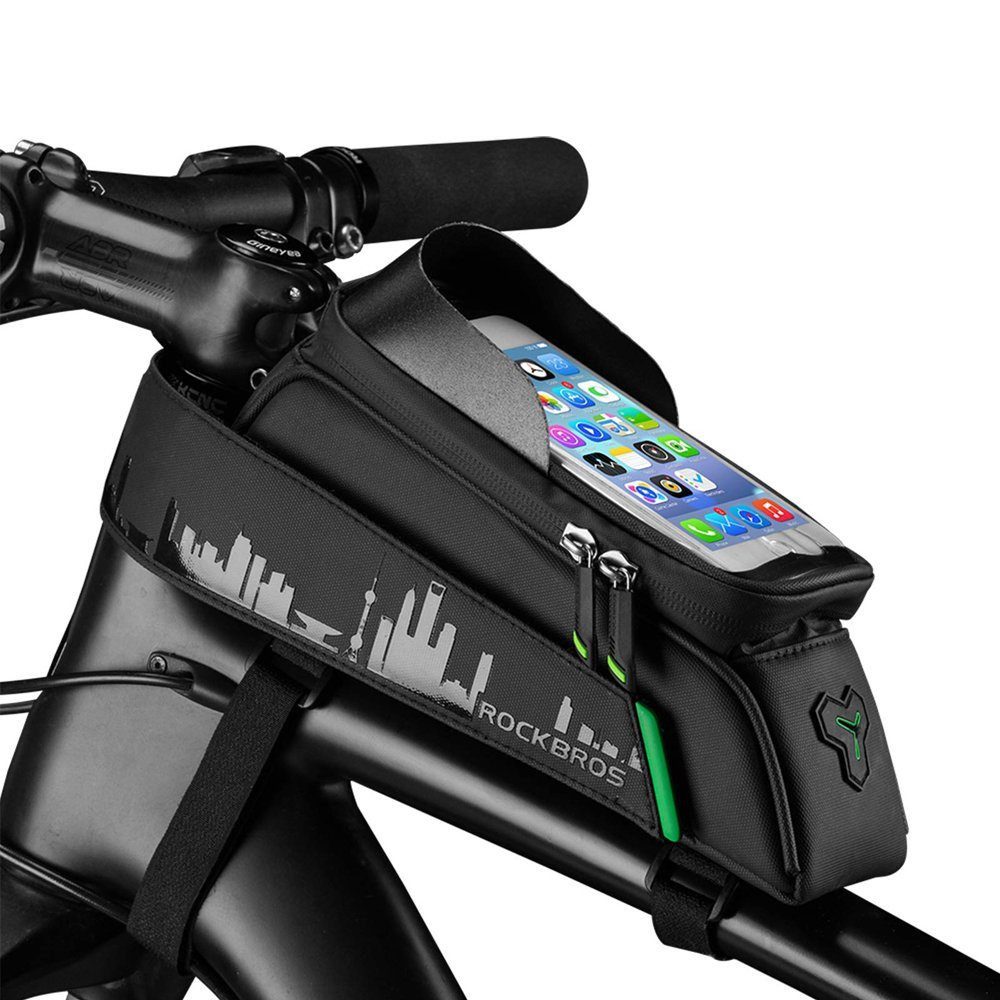 Fahrradtasche Rahmentasche, Handytasche Touchscreen, Wasserdicht