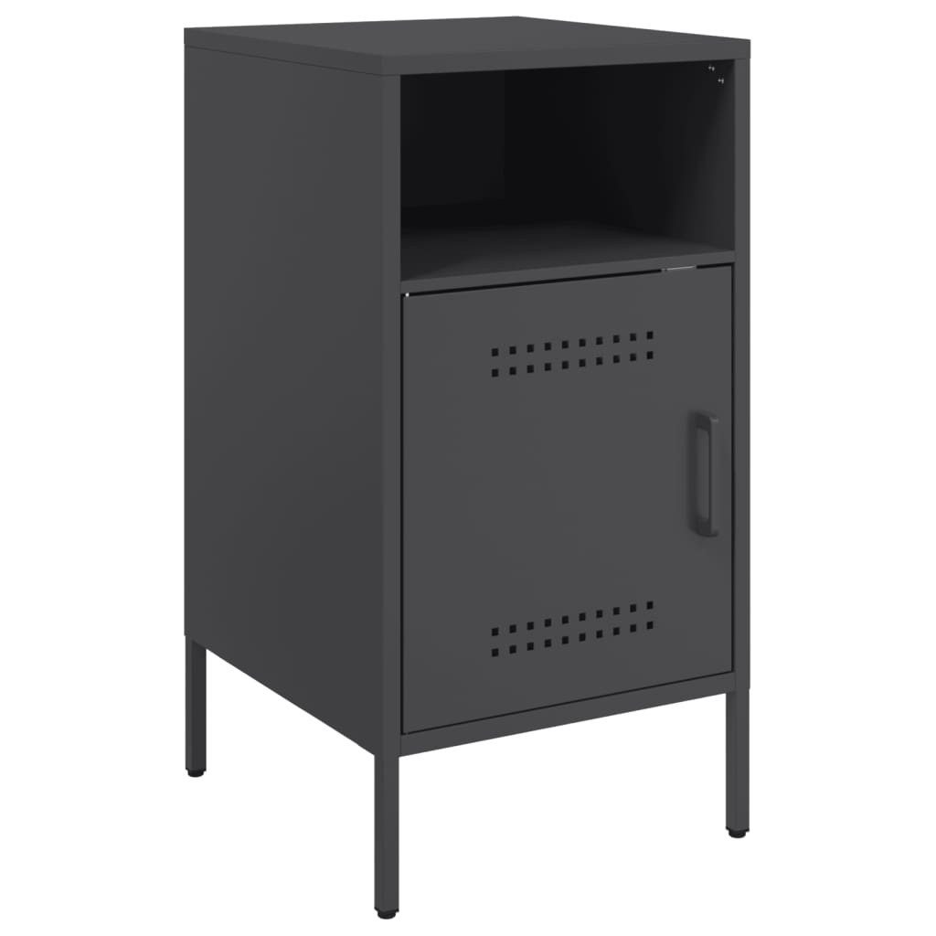 vidaXL Nachttisch Nachttisch Schwarz 36x39x68 cm günstig online kaufen