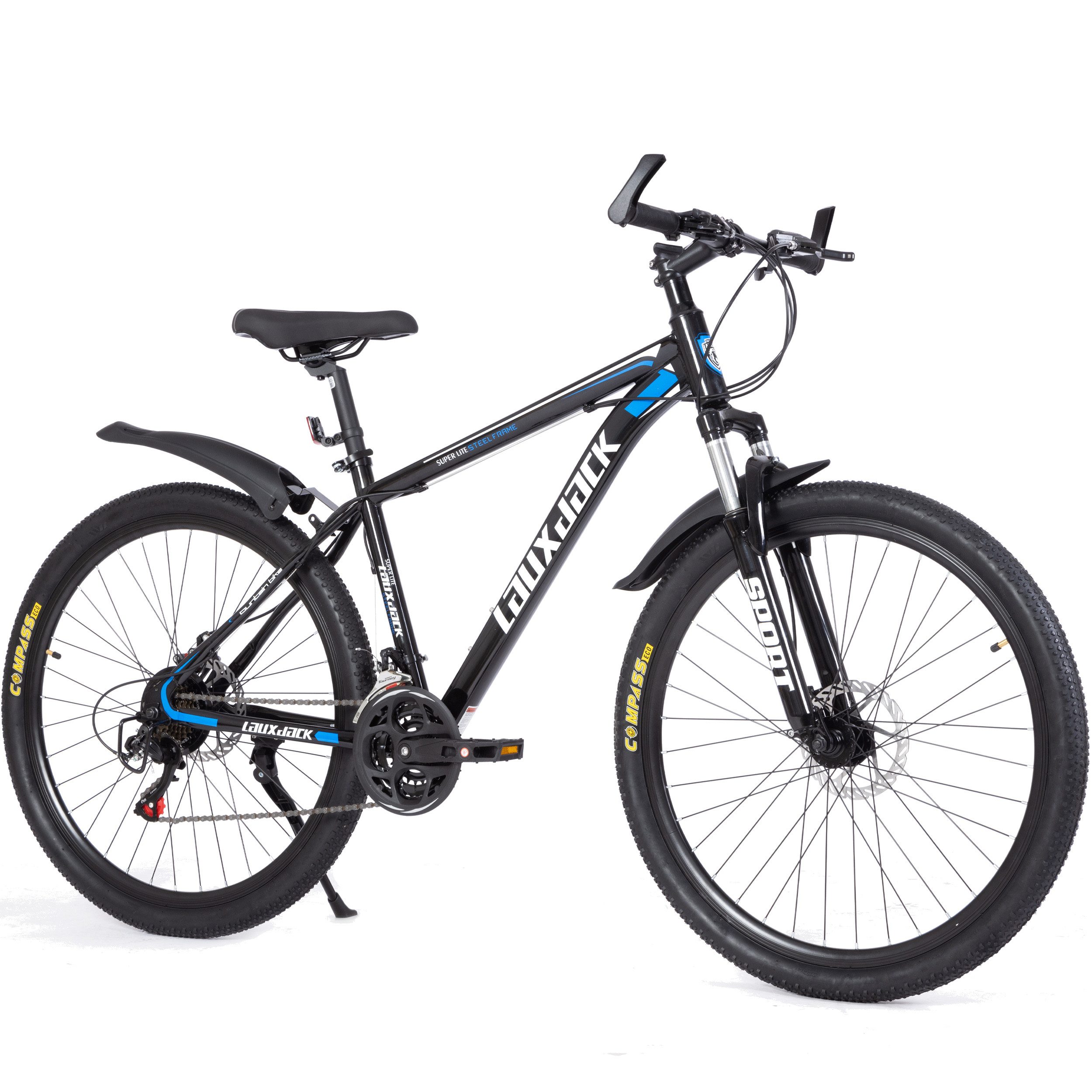 ROMICO Mountainbike 28 Zoll MTB mit Shimano Schaltung, Federgabel & Scheibenbremse, 21 Gang Shimano Tourney RD-TY300/200 Schaltwerk, Kettenschaltung, (Set), MTB, Shimano Tourney, 21-Gang, Kettenschaltung