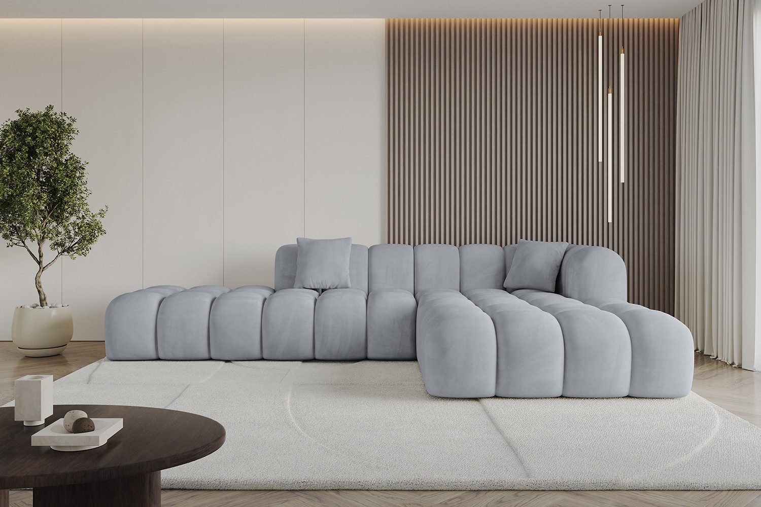 ALTDECOR Ecksofa OLEA-L2, Sofa Praktische Bequeme Funktionsecke Couch L-Form Eckcouch, Corner Sofa U-Form Vielseitige Sofa Wohnlandschaft Wohnzimmer