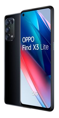 Oppo Find X3 Lite 5G Dual Sim 128GB CPH2145 Starry Black Smartphone (16,26 cm/6,4 Zoll, 128 GB Speicherplatz, 64 MP Kamera, Quad-Kamera, 5G)